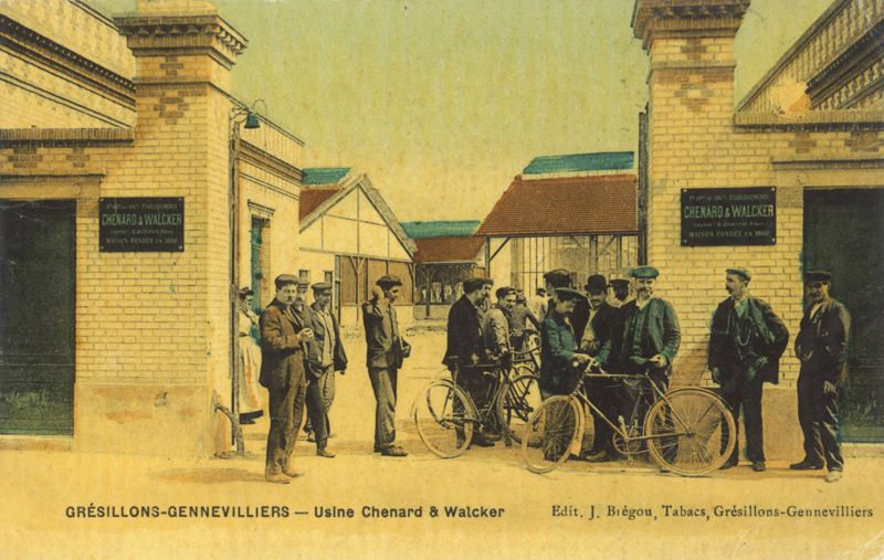 Carte postale - Usine Chenard et Walcker